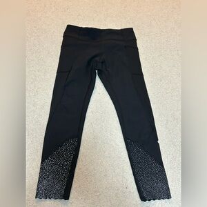 Lululemon Black & silver Leggings